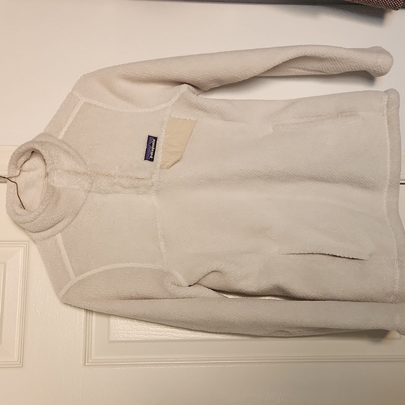 Patagonia Cream Half Zip Fleece Sweater Size XS - Picture 3 of 12